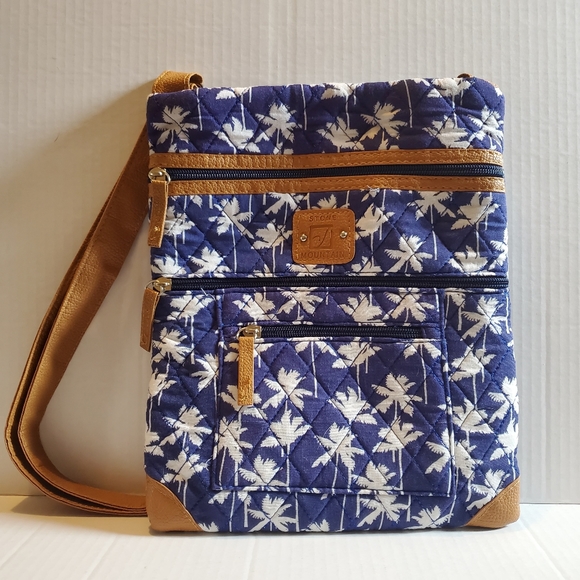 Stone Mountain Lockport Crossbody Palm Tree Bag - Picture 5 of 7